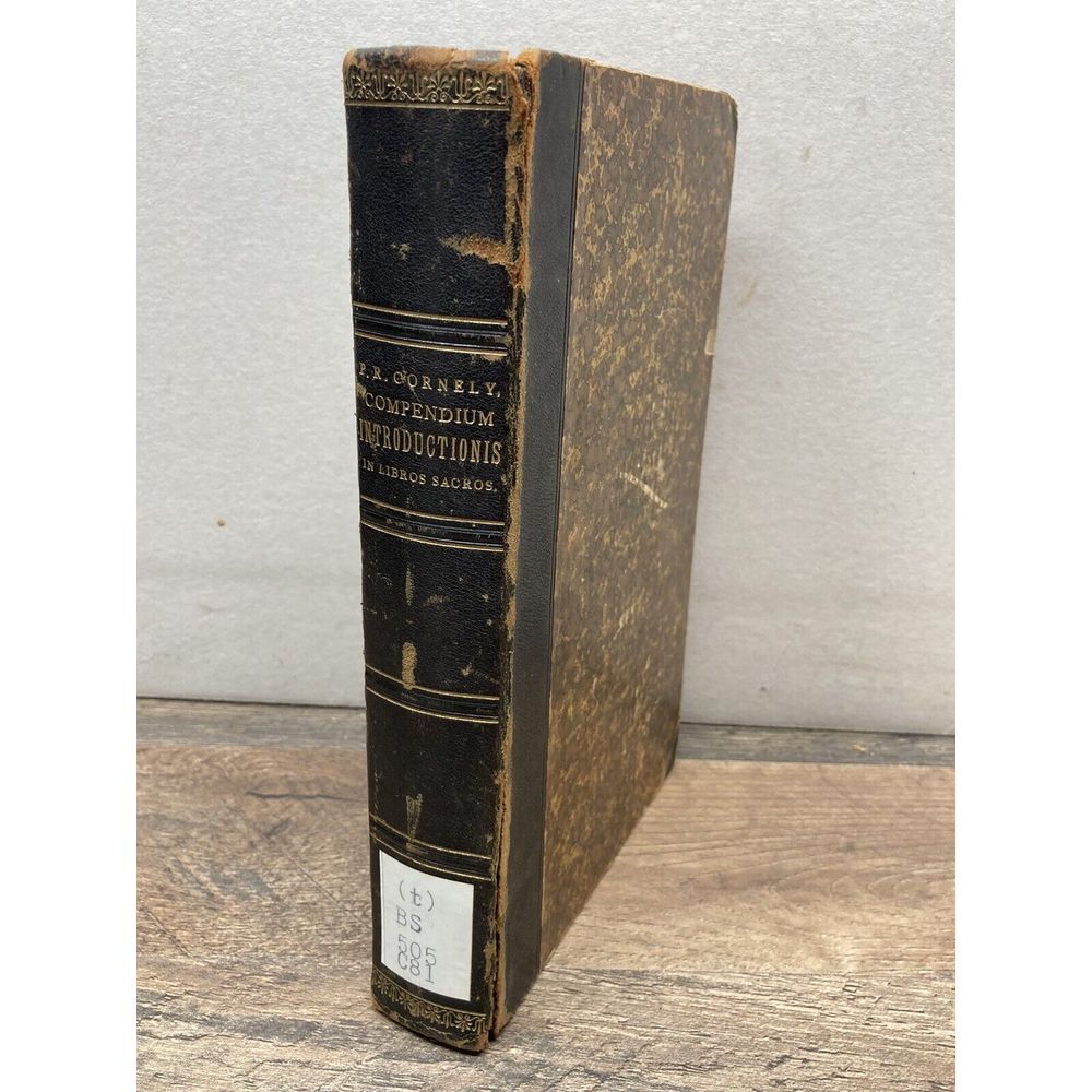 Historicae Et Criticae Introductionis (Rudolpho Cornely - 1891) Fine Binding